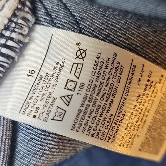 Ole Navy Wow Wide Leg Jeans Sz 16 High Rise - Picture 12 of 13